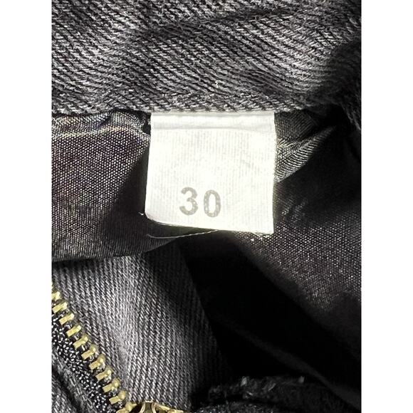 Vintage Levis 550 Black Jeans Pink Cross Patch Denim 30x28 - Picture 6 of 15